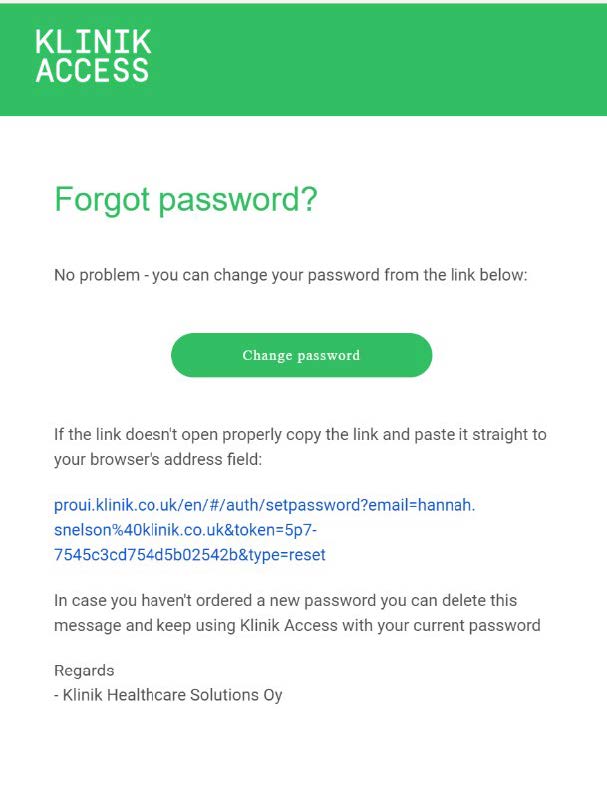 How to reset your password